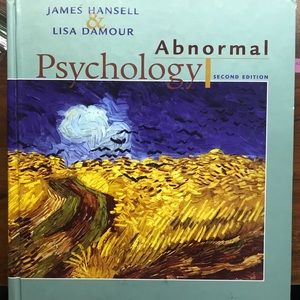 Abnormal psychology college textbook ISBN#2nd pic
